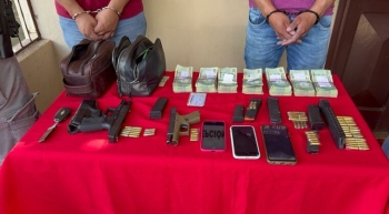 Horqueta: detienen a dos jóvenes con armas y dinero en efectivo